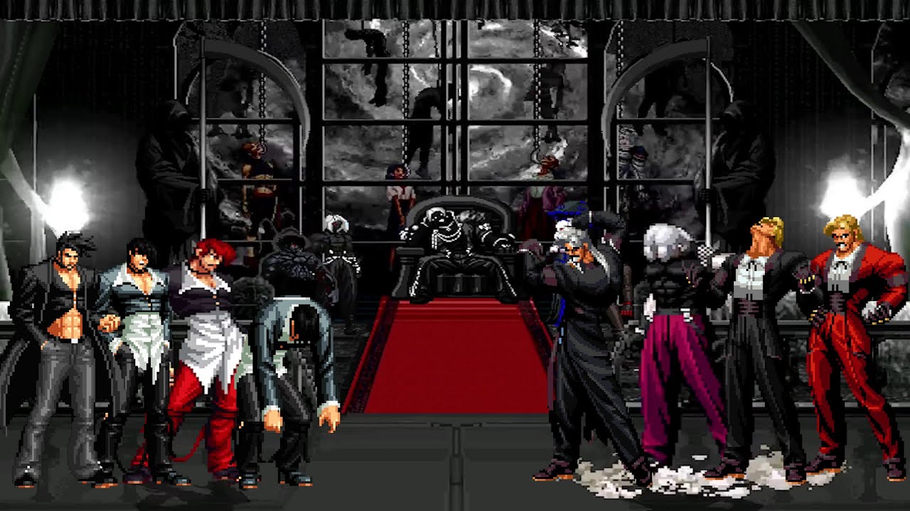 kof mugen | Iori Yagami Team vs Rugal Team #kofmugen