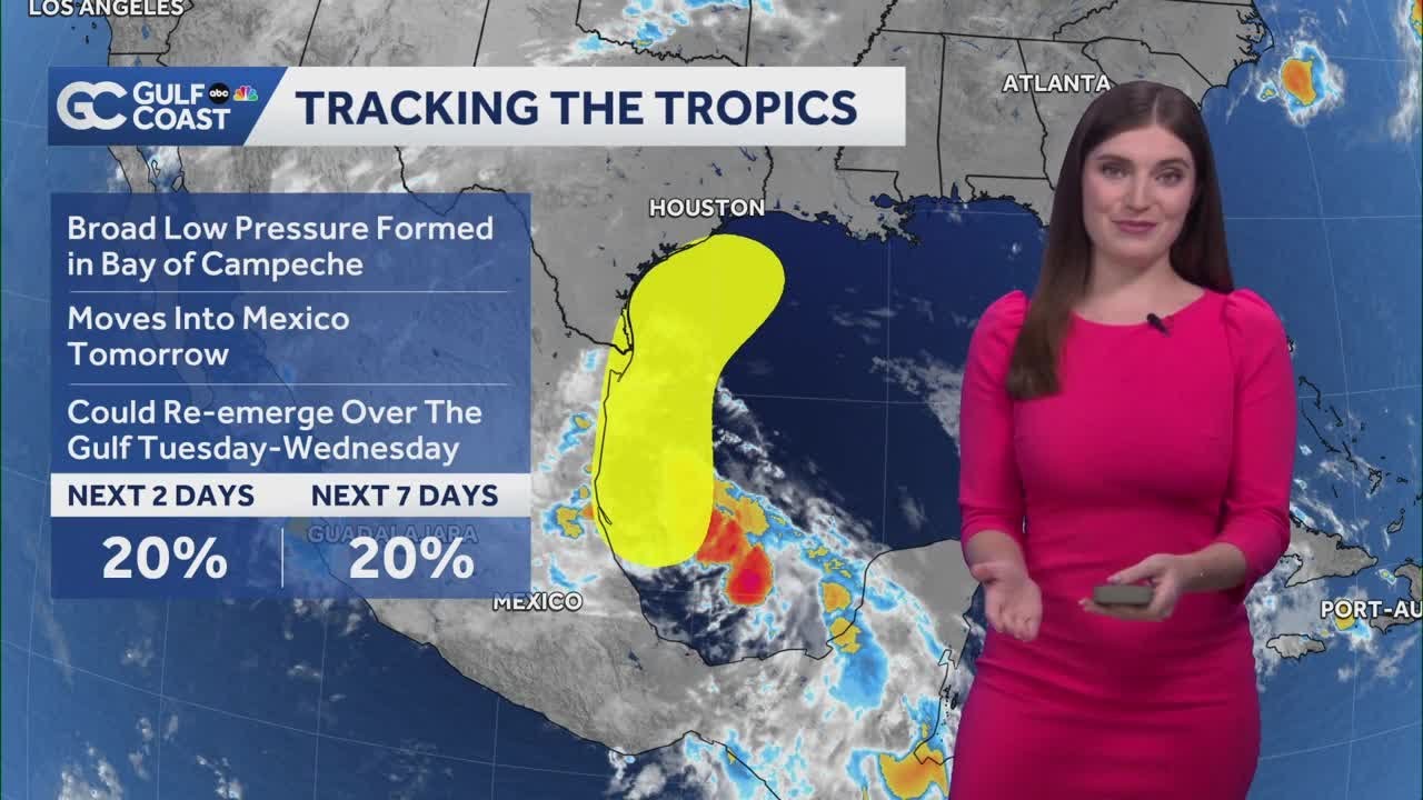 Tracking the Tropics: Broad low pressure in the Western Gulf poses no threat to Florida