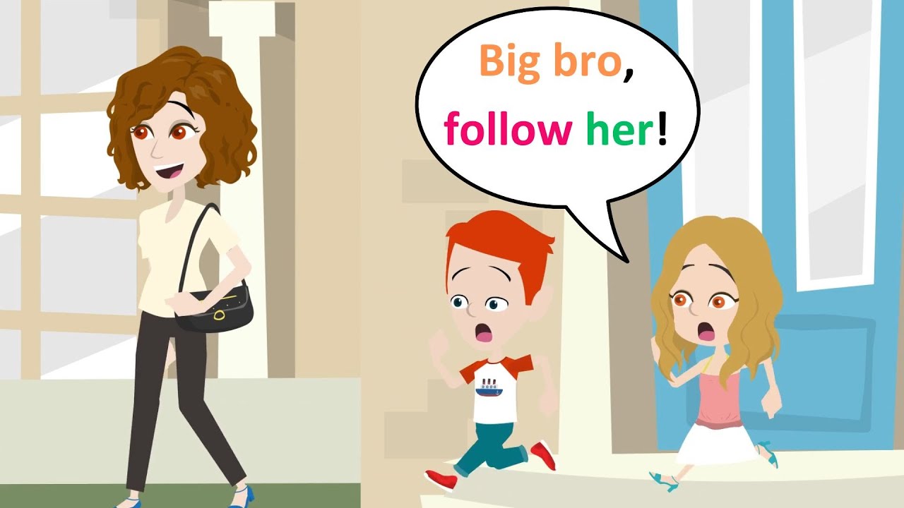 The warning of Lucas's sister - Funny Cartoon Story - Lucas English