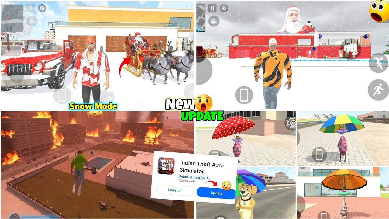 Indian Theft Aura Simulator New Update | Snow Mode Add |GTA5 Mode Add |Challenge Mode add|New Update