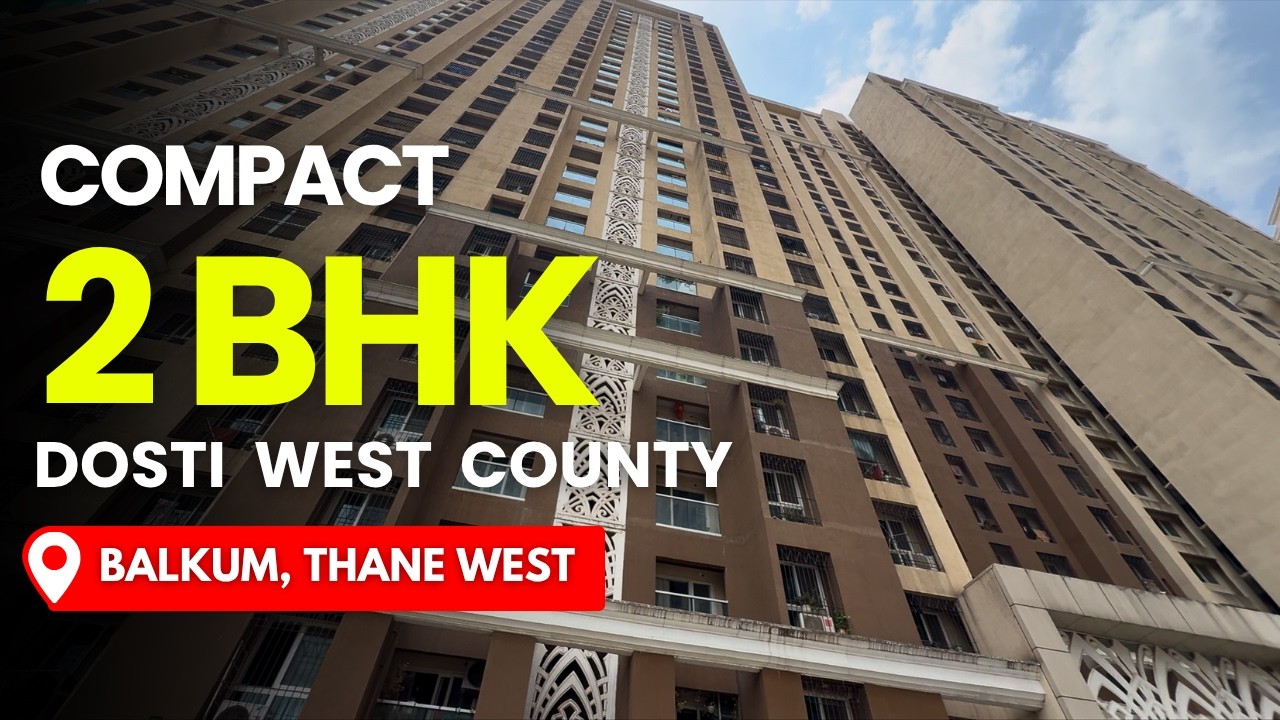 2 BHK for Sale In Dosti West County Oak, Thane | 600 Carpet | Near Metro & Namo Central Park