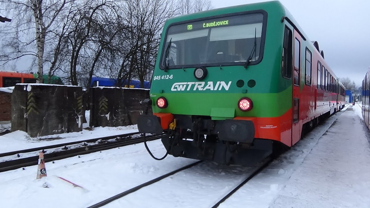 Jízda s osobním vlakem číslo 8104 linky S4 GWTR v úseku Volary - České Budějovice, 14.1.2024 🙂