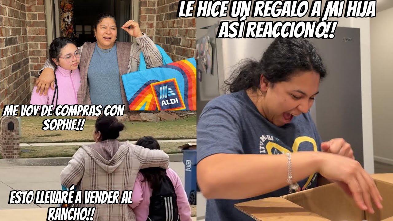 LE HICE UN REGALO 🎁 A MI HIJA MAGGIE🥰AS&Iacute; REACCION&Oacute;🥰ME VOY DE COMPRAS CON SOPHIE ESTO LLEVAREMOS 🥹
