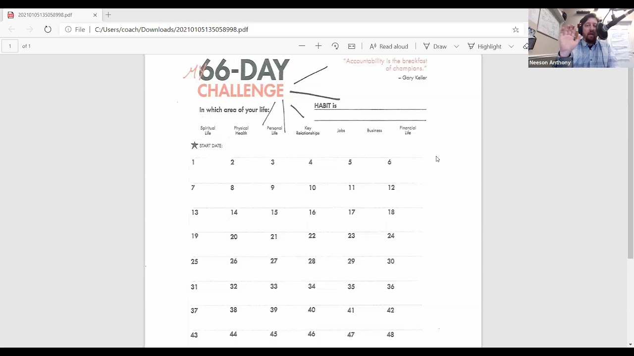 The 66 DAY Challenge - from the ONE THING book