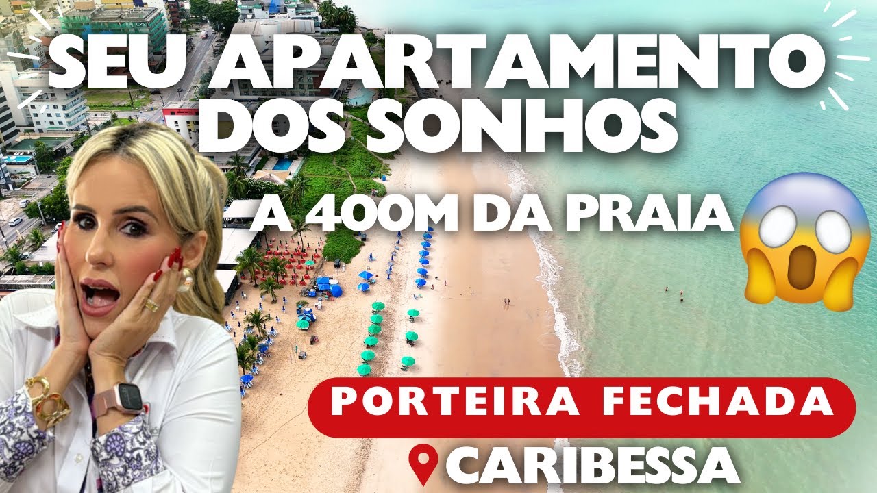 Seu apartamento dos sonhos! a 400m da praia do Caribessa | PORTEIRA FECHADA | cód: 170
