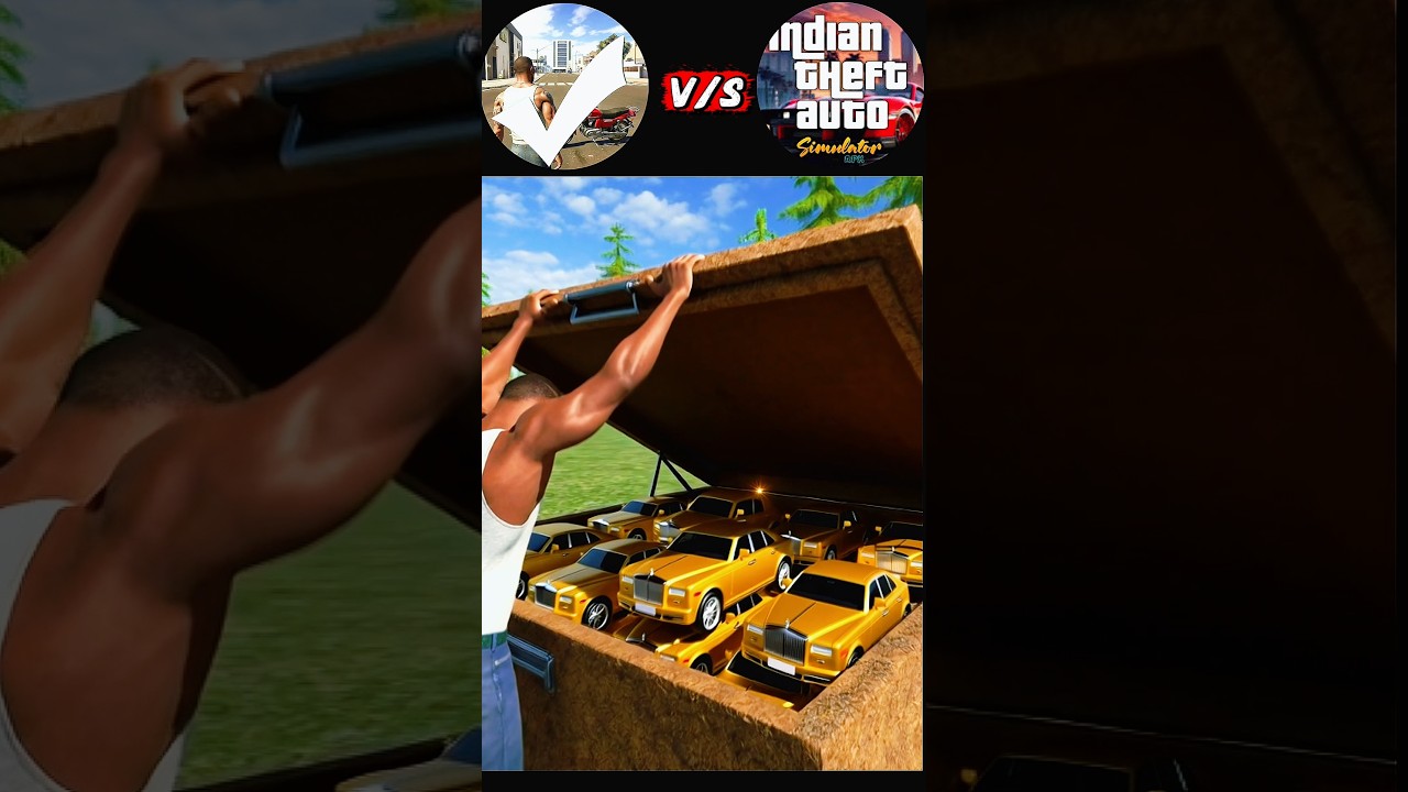 Characters toys Rolls-Royce Car Challenge 🤯 ITA Vs Indian Bike Driving 3D 💥😱 #shorts #gaming #gta
