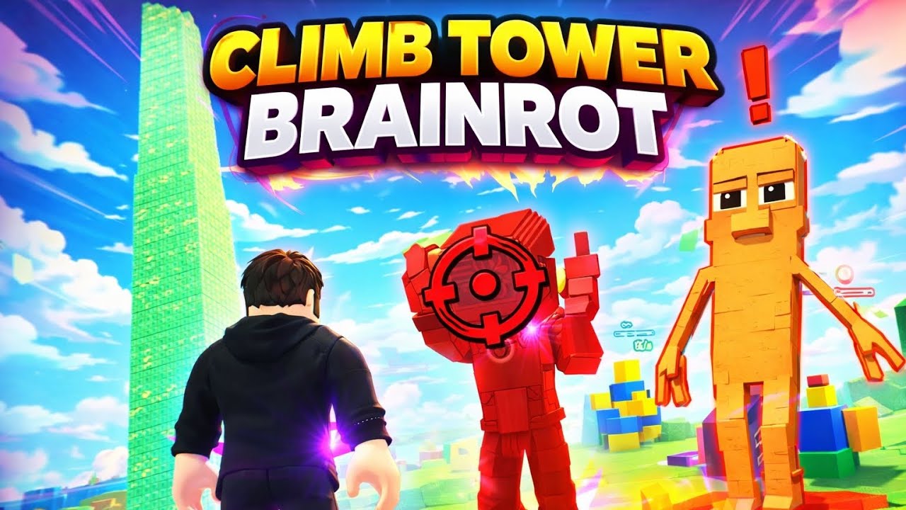 Climb Tower Brainrot (New Brainrot Game) 😨😳 #trending #gaming #roblox #brainrot #tower 
