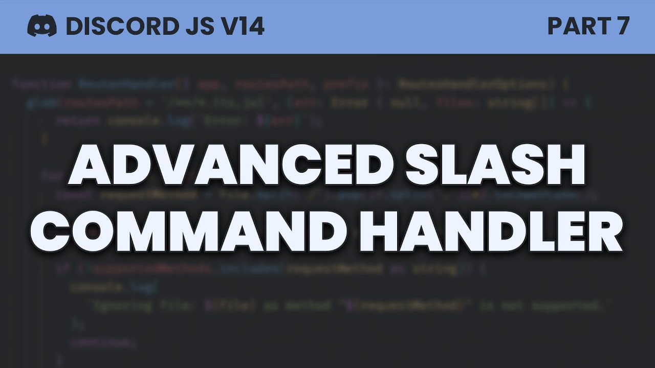 Расширенные команды и обработчик событий (Discord.js v14)