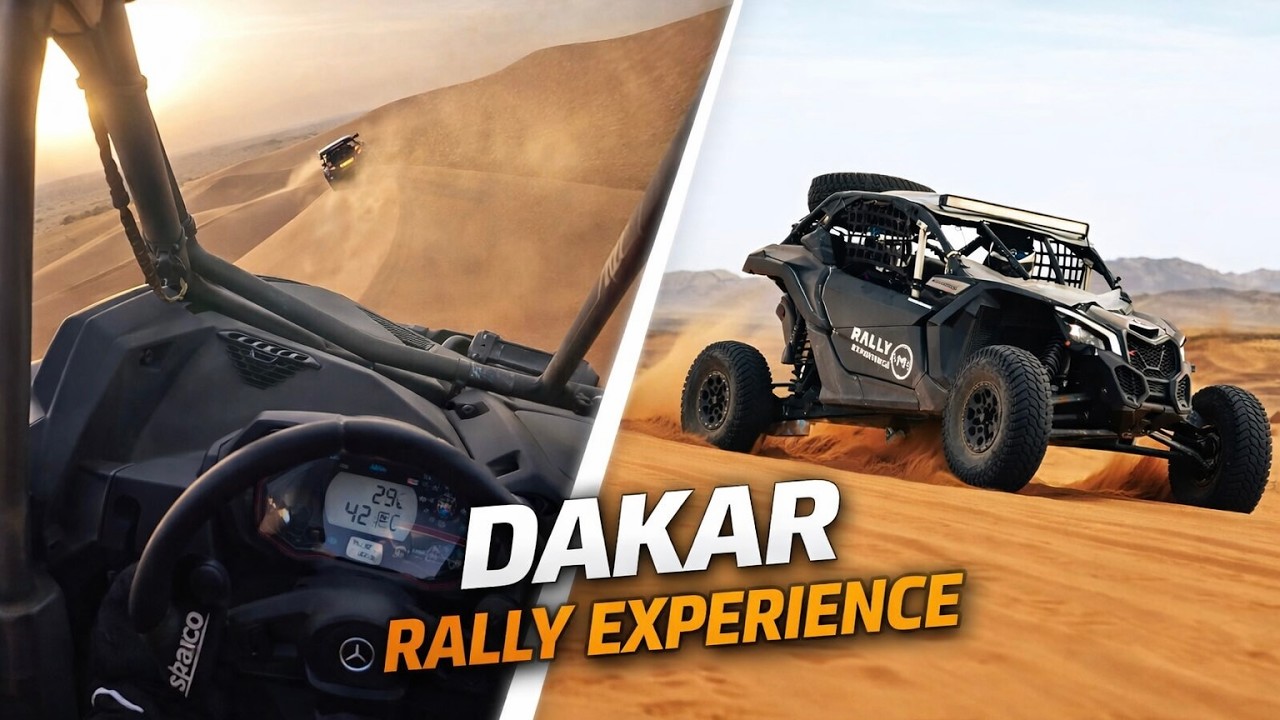 Sending it throught the Desert! Dakar training with @MBRallyExperience POV Onboard