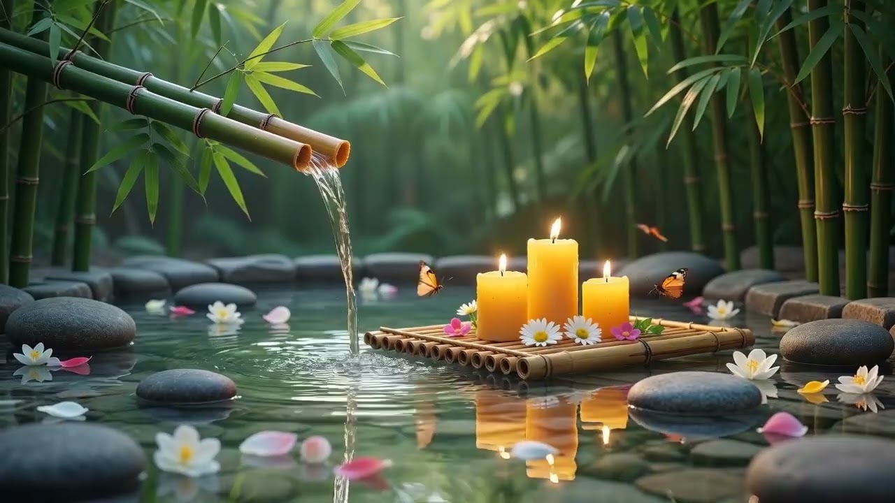 10 Hours Waterfall Sounds with Soft Relaxing Music | Nature Ambience for Deep Sleep, Anxiety Relief