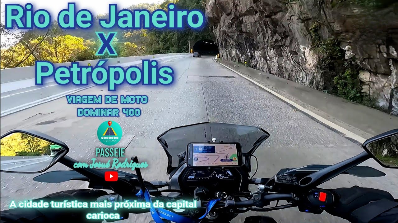 RIO DE JANEIRO  X  PETRÓPOLIS  - Viagem de moto com a Dominar 400
