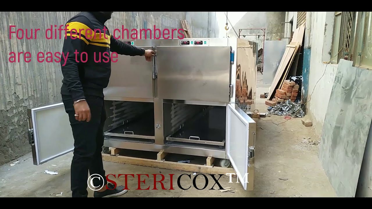 FOUR BODY MORTUARY REFRIGERATOR DEMONSTRATION
