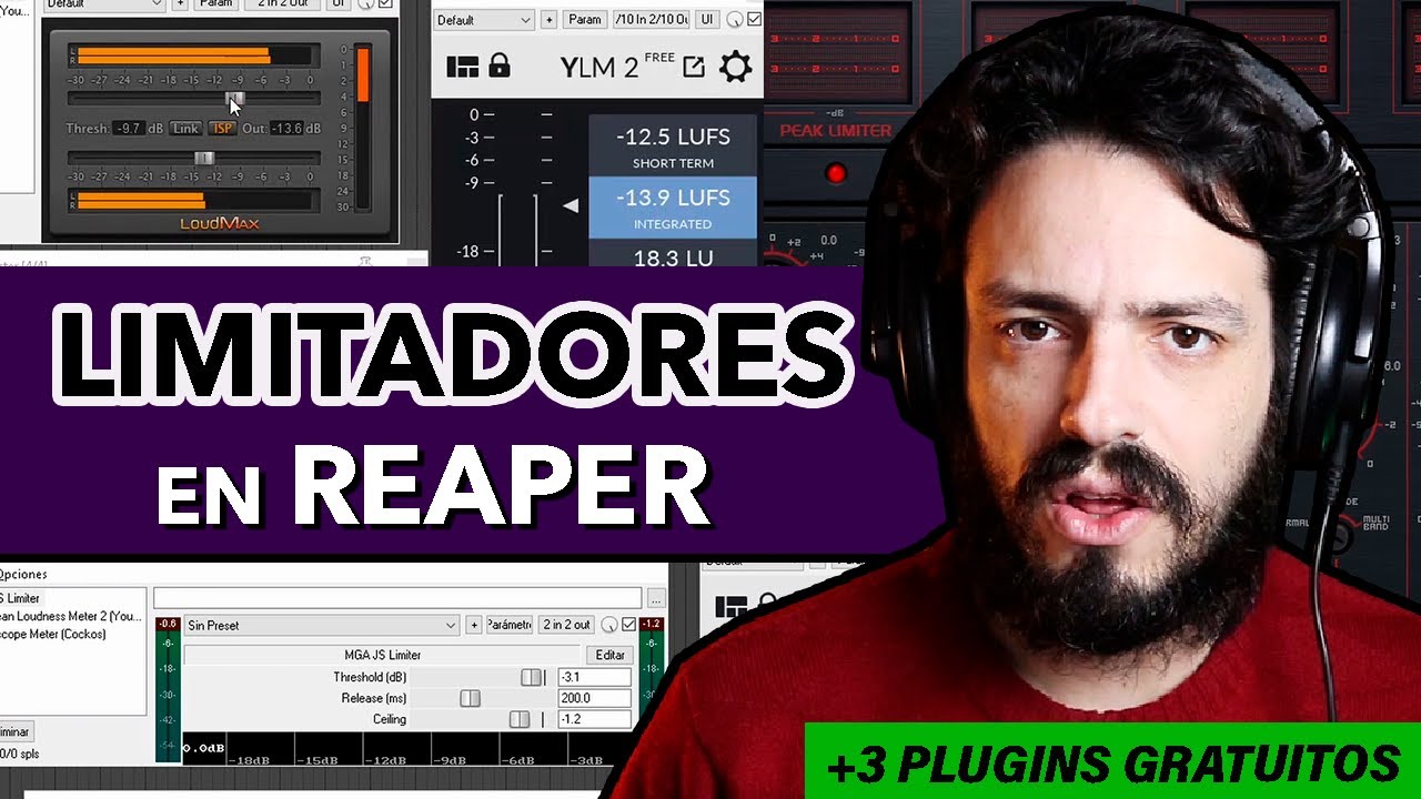 Cómo usar limitadores en REAPER + 3 plugins gratuitos
