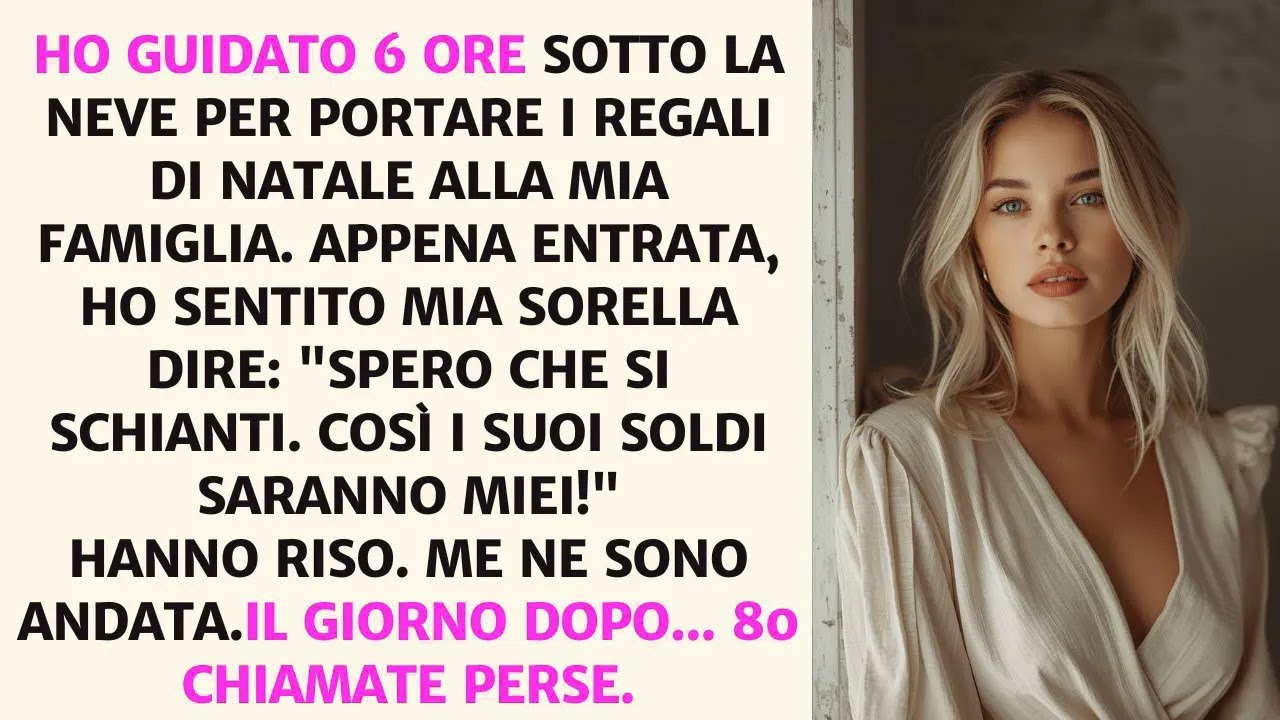 Ho guidato 6 ore sotto la neve per sorprendere la mia famiglia, poi ho sentito mia sorella&hellip;