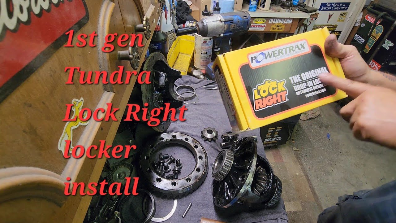 Lock Right locker install. Toyota 8.4