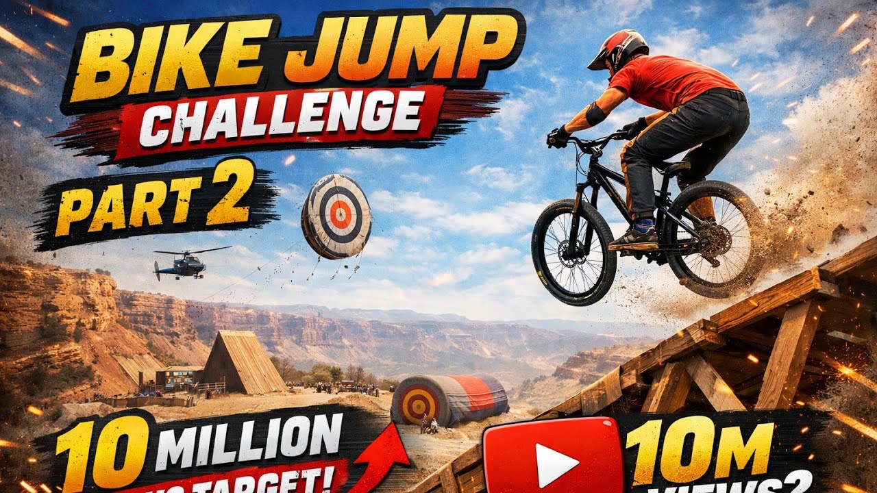Bike Jump Challenge | 10M Views target 🎯💯 part 2