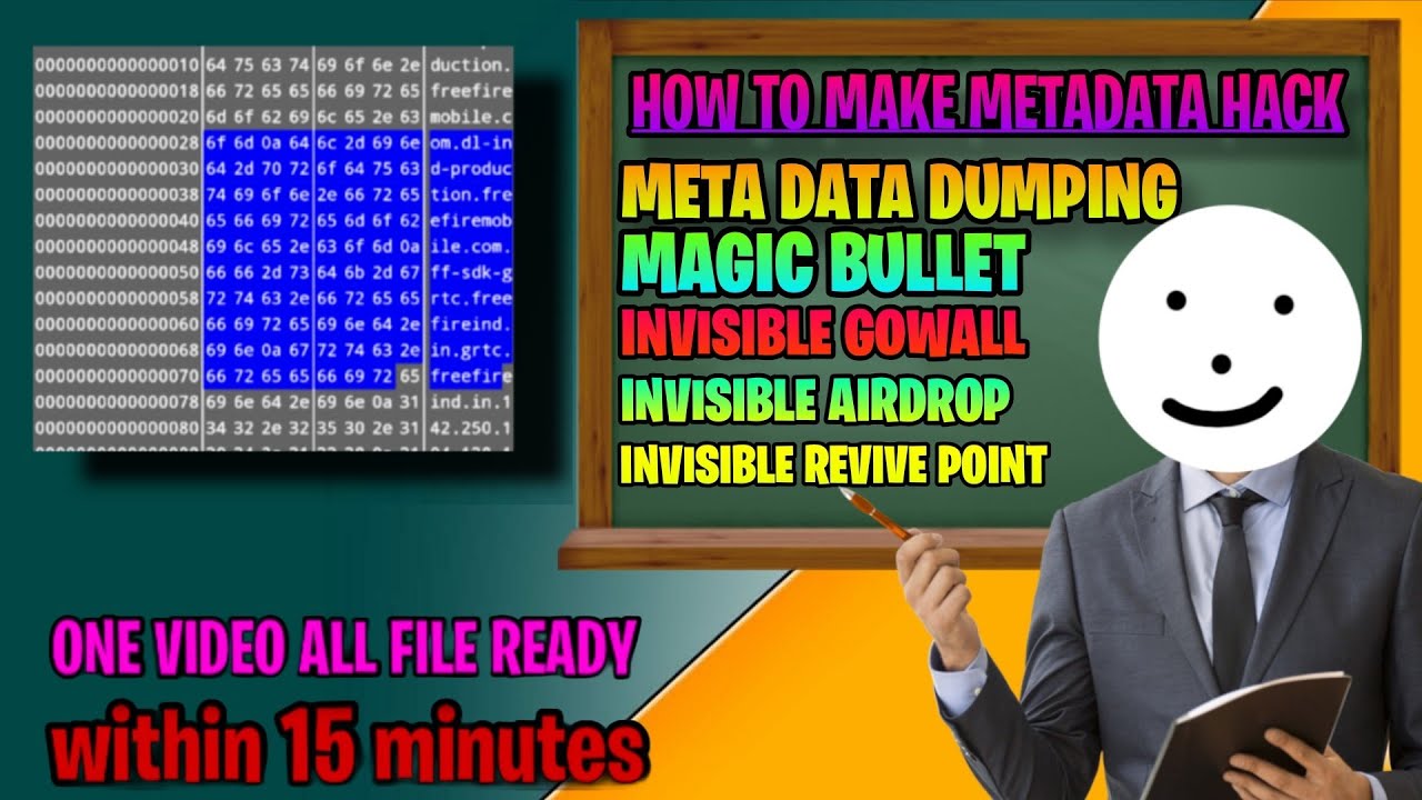 MAKE YOUR OWN METADATA HACK FREE FIRE OB 51 NEW UPDATE ANTIBAN MAGIC BULLET DRAG HS
