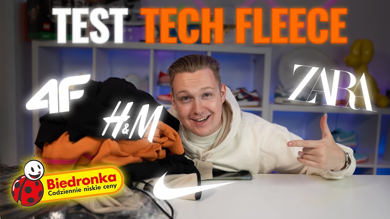 Drill za 120 PLN! Test tech fleece z Biedronki, Zara, H&M, 4F i por&oacute;wnanie z tech fleece set z NIKE