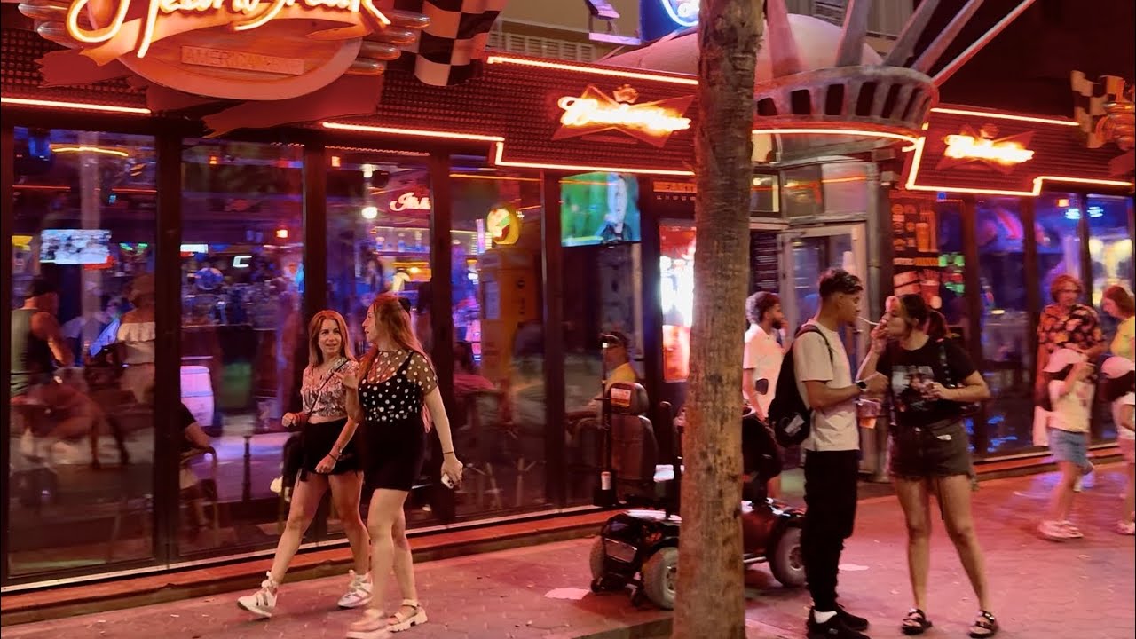 Spain. Benidorm. Nightlife summer 2025