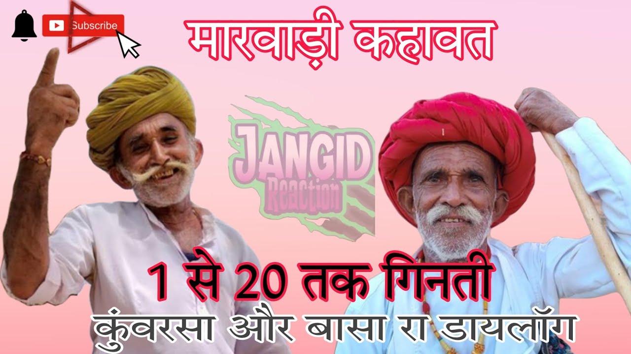 मारवाड़ी कहावत। 1 से 20 तक गिनती और 20 तक गिनती का अर्थ मारवाड़ी में। सुनकर मजा आ जाएगा। #rajasthan