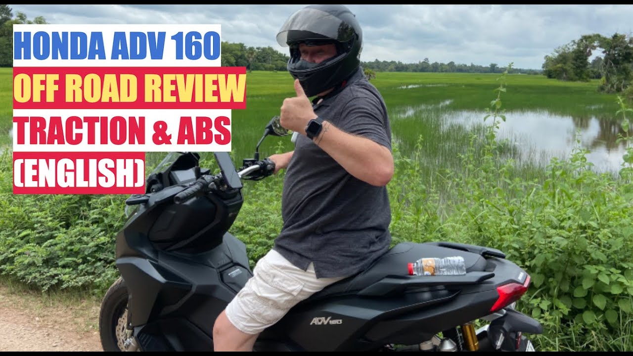 HONDA ADV 160 OFF ROAD REVIEW TRACTION & ABS (ENGLISH)