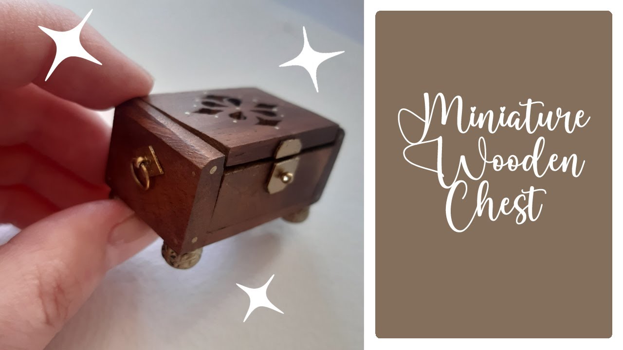DIY Miniature Makeover! Decorating a miniature chest for my room box!
