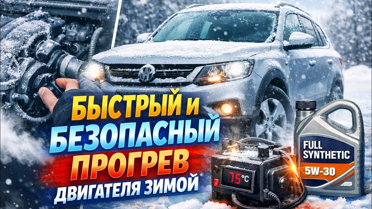 Секреты быстрого прогрева двигателя зимой