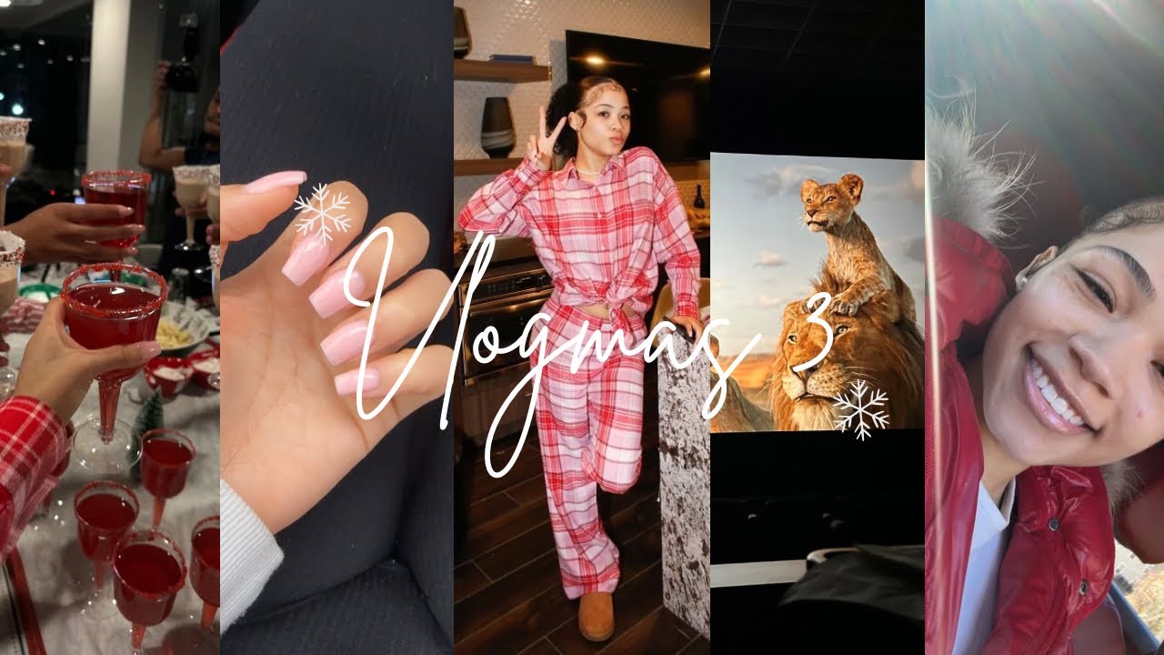 Vlogmas 3 | shopping for xmas pjs, xmas party, friendsmas, new nails, movies, & more..