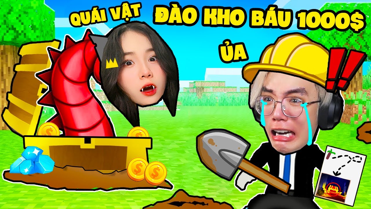 PHONG CẬN PHÁT KHÓC KHI ĐÀO KHO BÁU PHÁT HIỆN QUÁI VẬT DƯỚI LÒNG ĐẤT SIÊU ĐÁNG SỢ TRONG ROBLOX