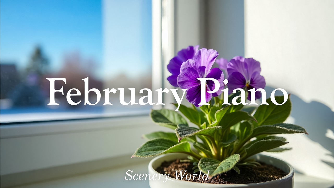 몽글몽글 감성 채워주는 2월 피아노 플리 🤍 마음이 포근해지는 음악 - February Piano | Scenery World