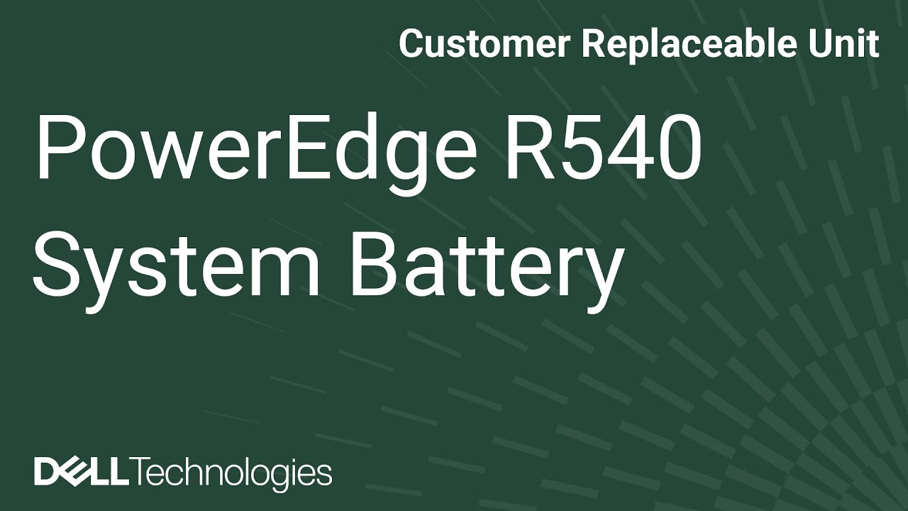 Dell  PowerEdge R540: Remove/Install System Battery