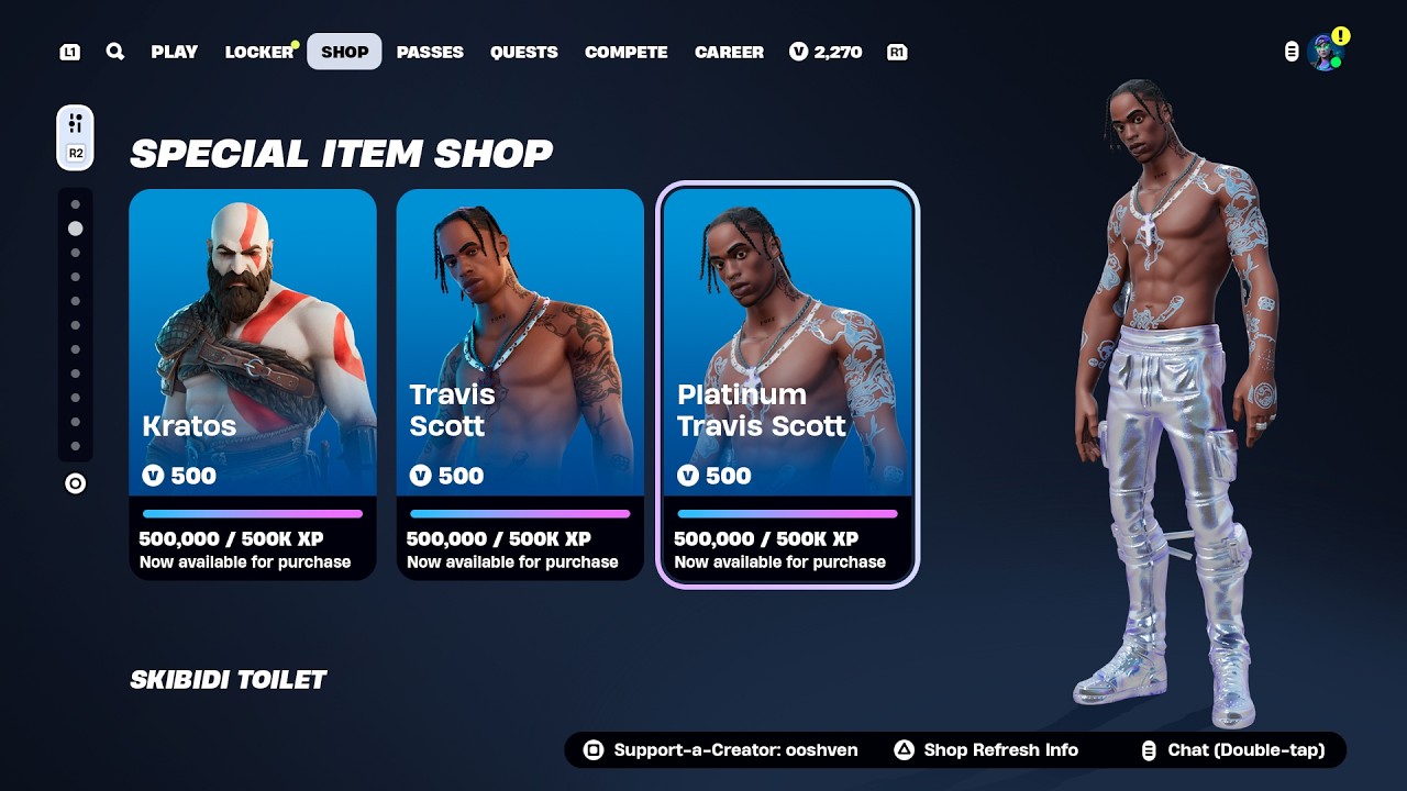 *НОВЫЕ* ОБНОВЛЕНИЯ МАГАЗИНА FORTNITE 2026! (Трэвис Скотт, БЕСПЛАТНЫЕ V-БАКСЫ, Кратос)