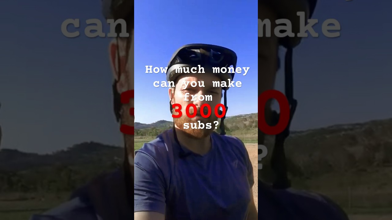 3000 subscribers how much money can you make from YouTube ? Small channel #cycling #money #youtuber