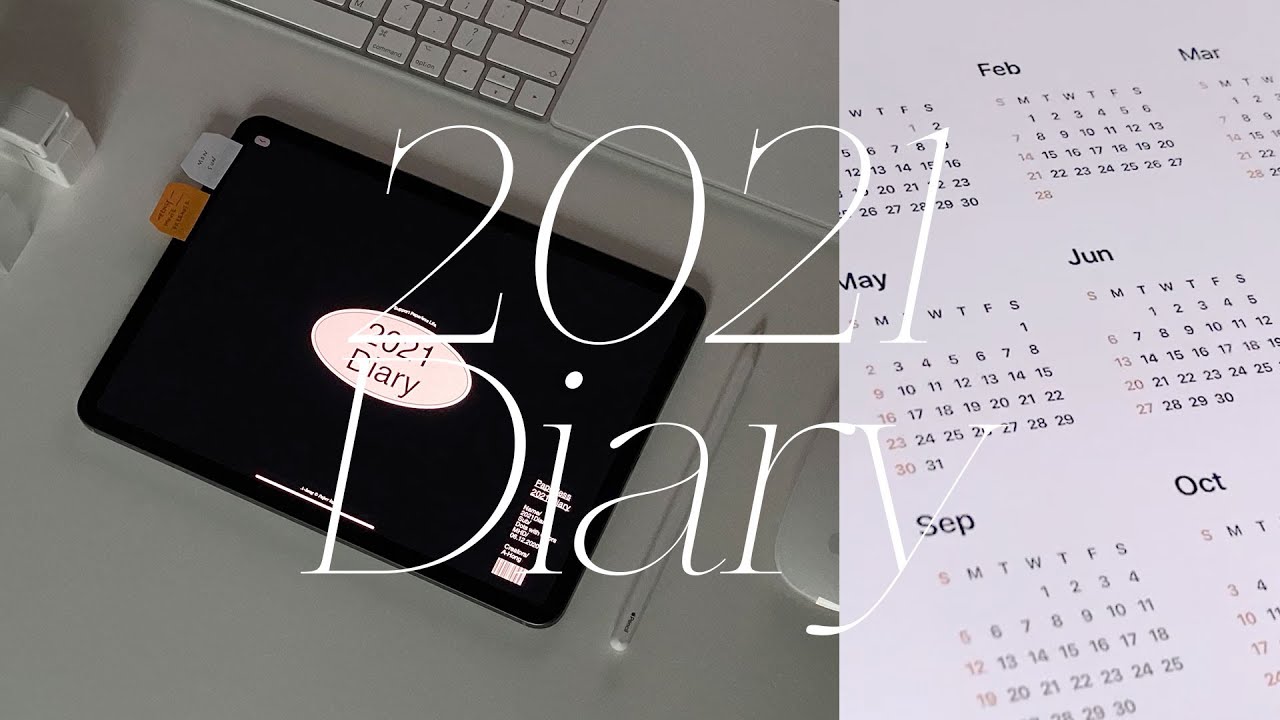 2021 아이패드 다이어리📓 심플하고 깔끔한 취향 모두모여랏 ✨ 템플릿 무료공유  | 굿노트 5