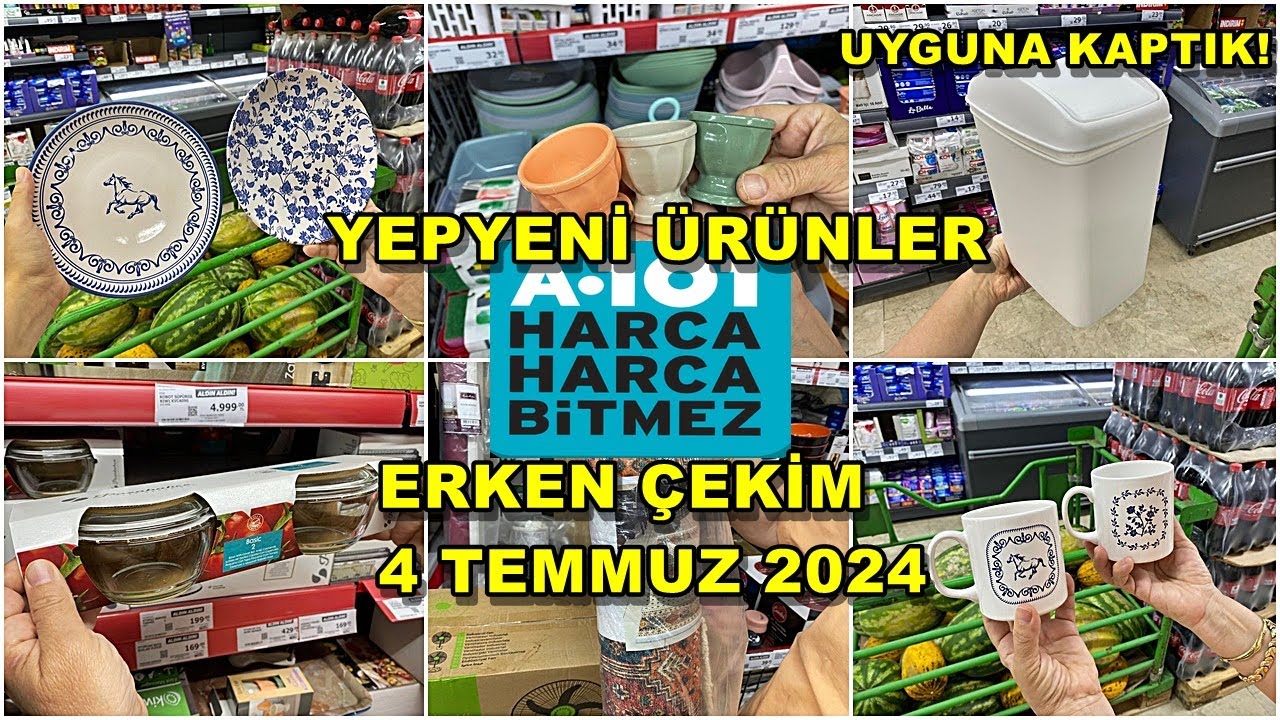 ERKEN &Ccedil;EKİM/ A101 4 TEMMUZ 2024 /A101 BU PERŞEMBE &Ccedil;OK G&Uuml;ZEL KA&Ccedil;MAZ!/A101 AKT&Uuml;EL &Uuml;R&Uuml;NLER