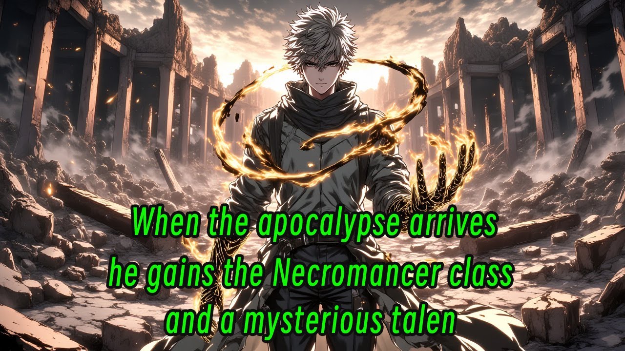 When the apocalypse arrives, he gains the Necromancer class and a mysterious talen