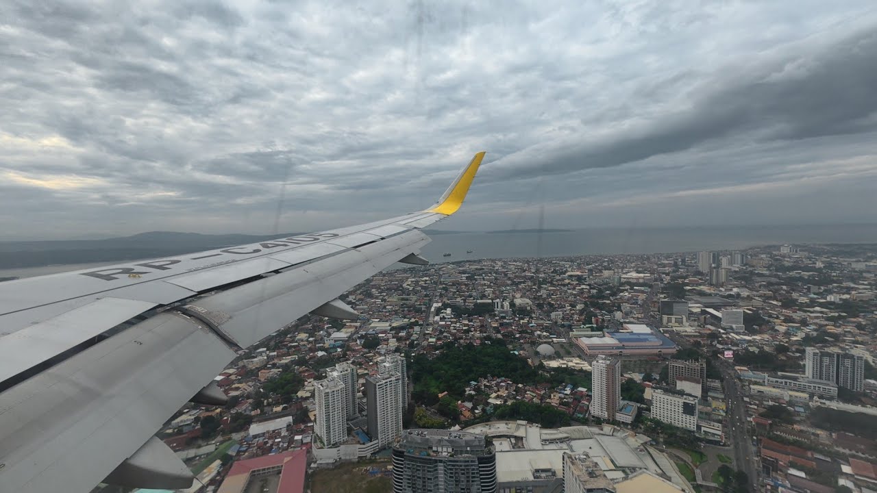 Landing In Davao City , Francisco Bangoy International Airport.