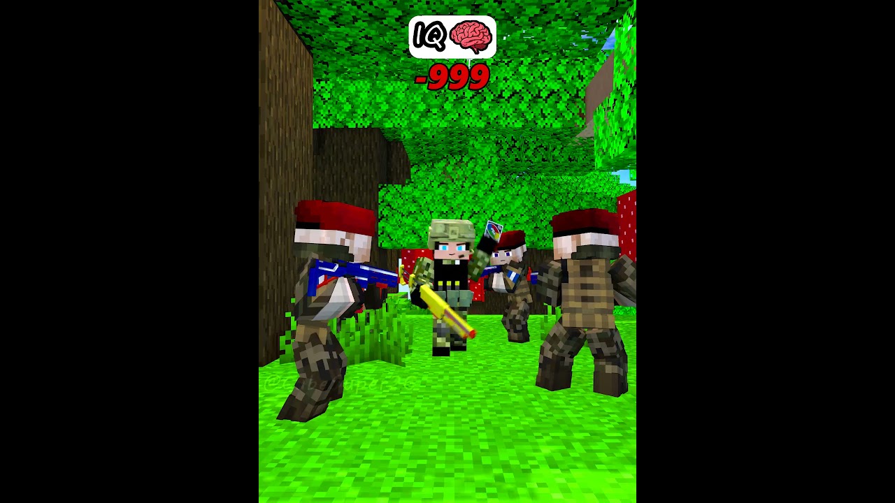 Как солдаты с разным IQ избегают засады &mdash; анимационный ролик MAIZEN для Minecraft #короткометражки