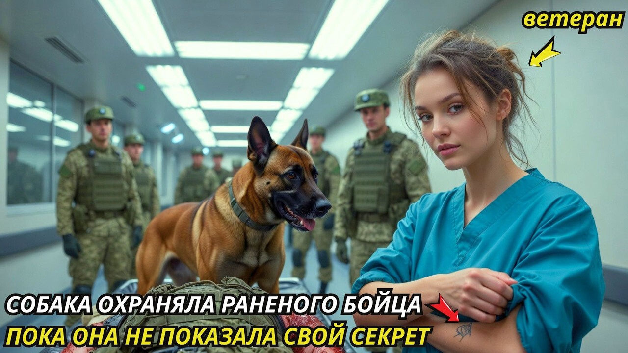 Военная собака защищала раненого солдата — пока новая медсестра не подняла рукав