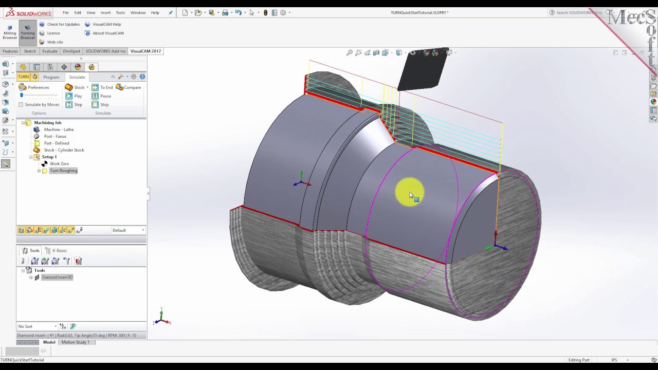 VisualCAM 2017 for SOLIDWORKS TURN Quick Start