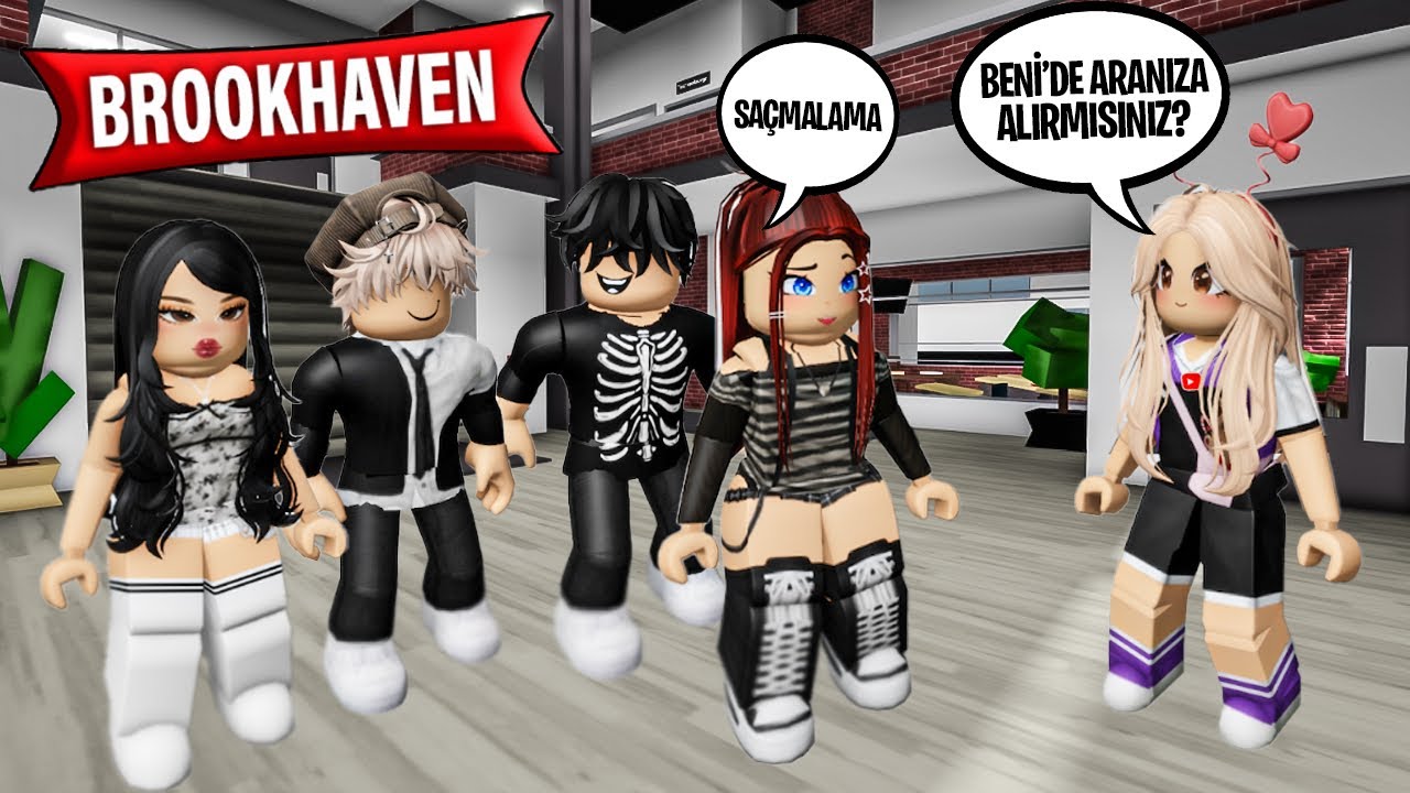 OKULUN POPÜLER GRUBUNA KATILMAYA ÇALIŞTIM ROBLOX BROOKHAVEN🏡RP