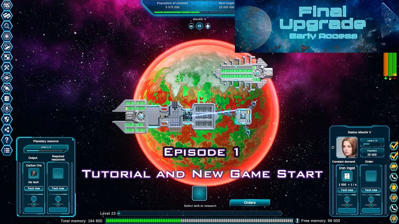 Tutorial and New Game Start - Final Upgrade Ep1
