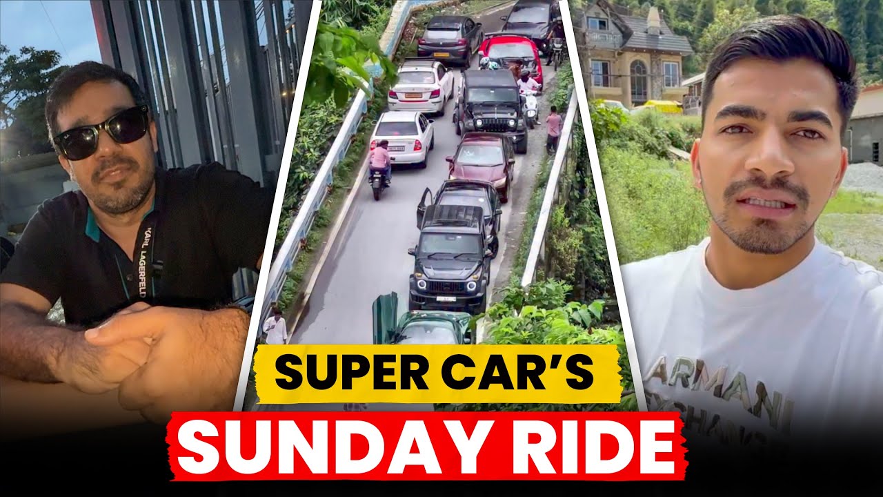 Supercars Sunday Ride in Dehradun 🏎️ | McLaren, BMW Z4, Porsche, G-Wagon & More!