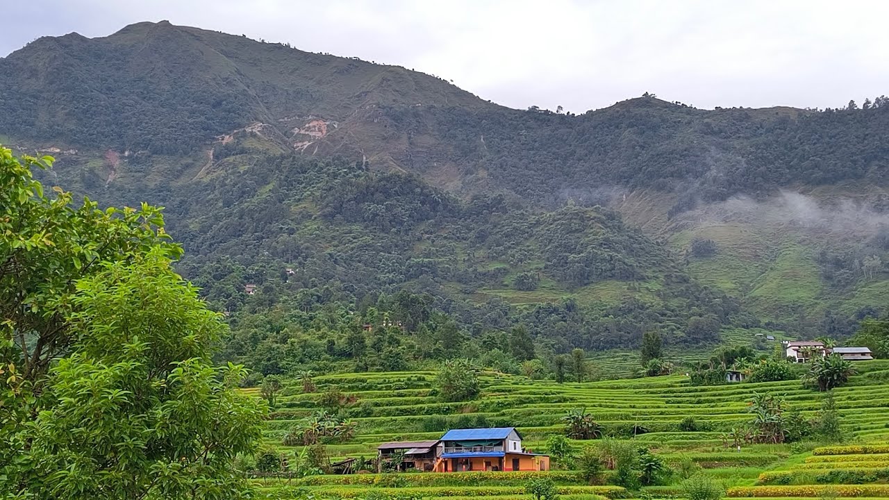 village of Nepal, Parbat Paiyu 3, unedited video part_2