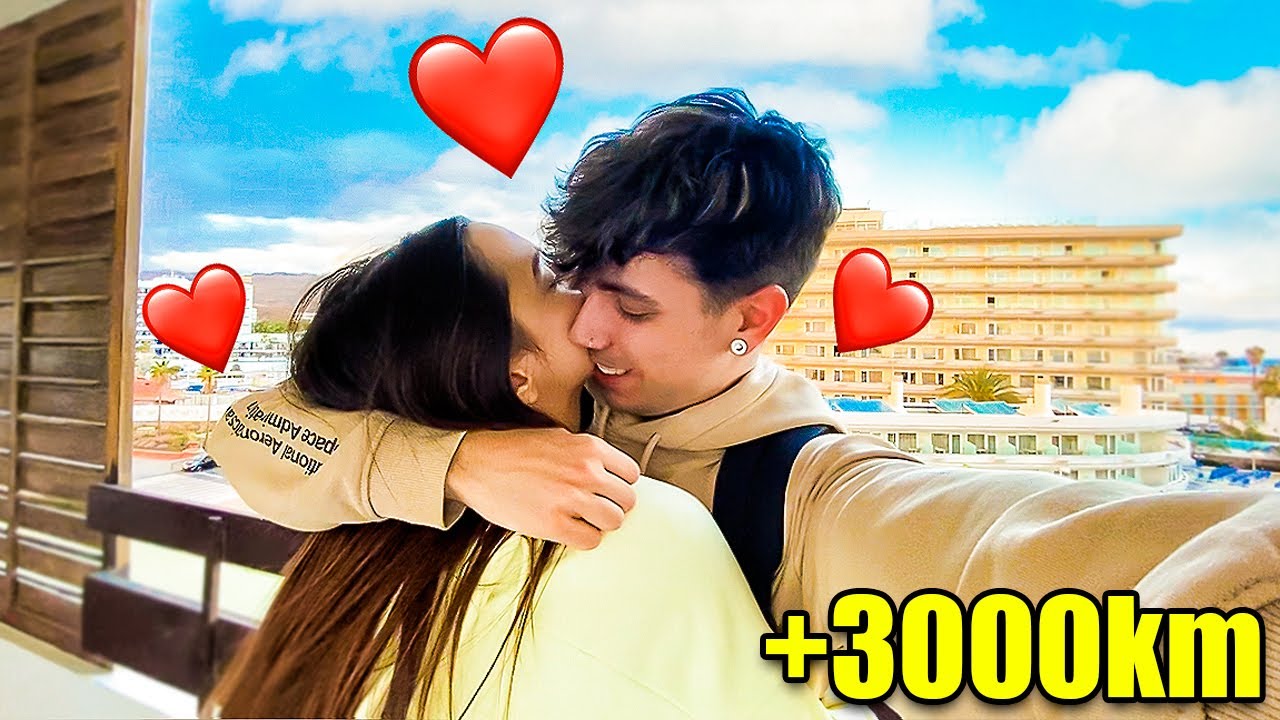RECORRO TODO EL PAÍS PARA VOLVER A VER A MI NOVIA!!❤️ **así reacciona!**