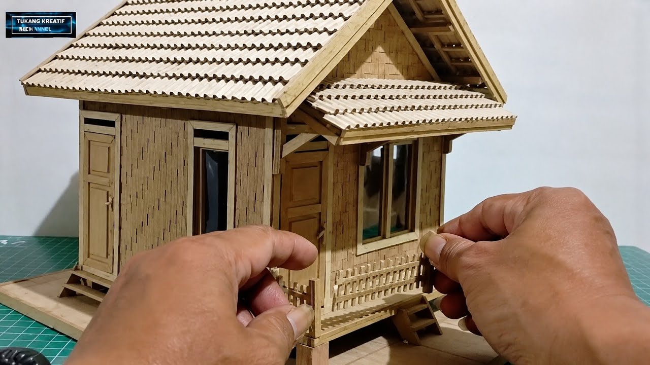 Diy saya habiskan 120jam Bikin miniatur rumah kardus