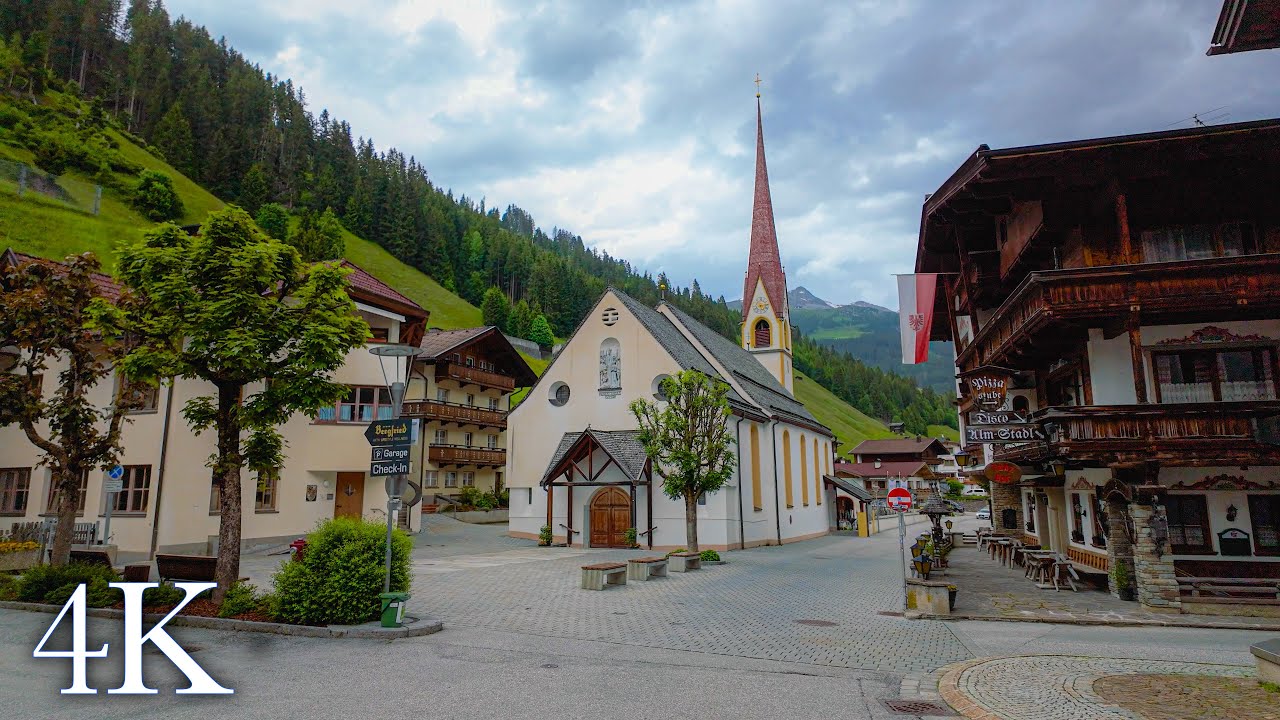Walking from Vorderlanersbach to Tux, Tuxertal, Austria 🇦🇹 4K