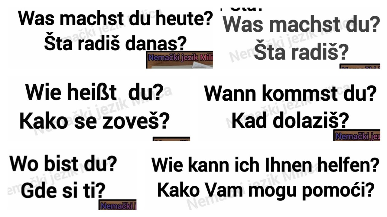 LAKA I JEDNOSTAVNA PITANJA ● W FRAGEN ●