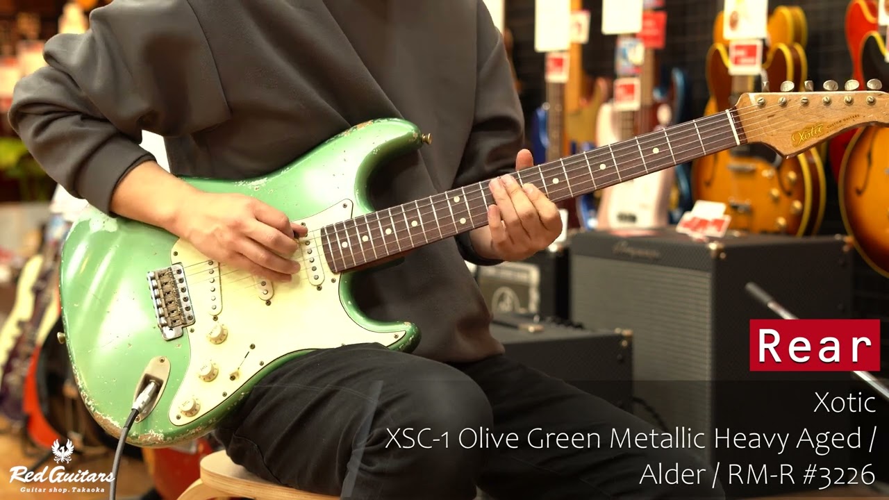Red Guitars - Xotic / XSC-1 Olive Green Metallic Heavy Aged / Alder / RM-R  #3226