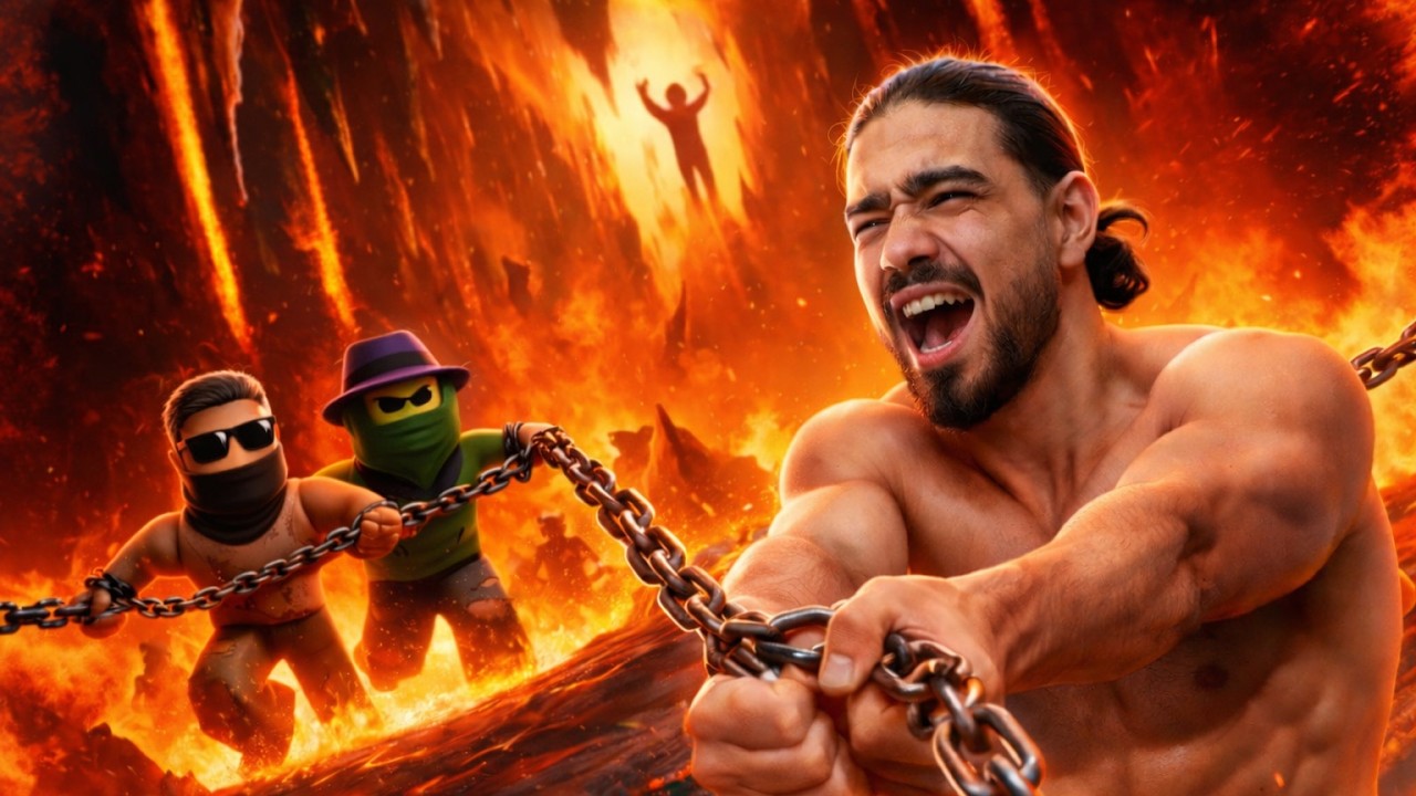 ON EST ENCHAÎNÉS EN ENFER SUR ROBLOX… 😱🔥 (Chained Together)